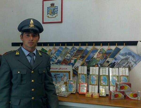 LA GUARDIA DI FINANZA SEQUESTRA SEI CHILI DI SIGARETTE ILLEGALI