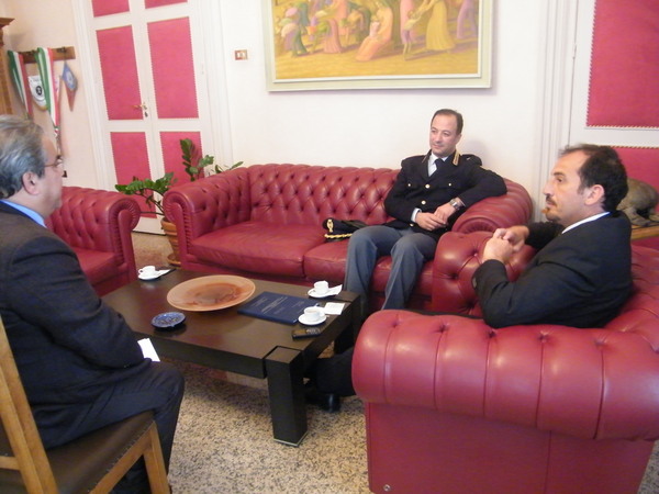 A Palazzo dell’Aquila il comandante della Polstrada Di Mauro