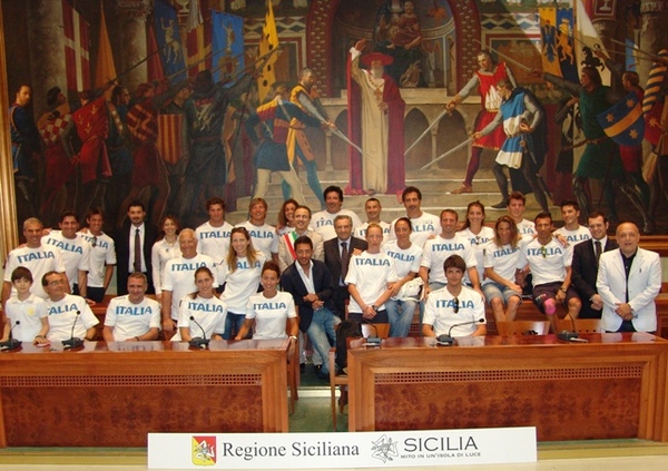 ACCOLTA DA SINDACO E SUO VICE. GLI ATLETI:  “MODICA CITTA’ IDEALE PER ALLENARSI”!