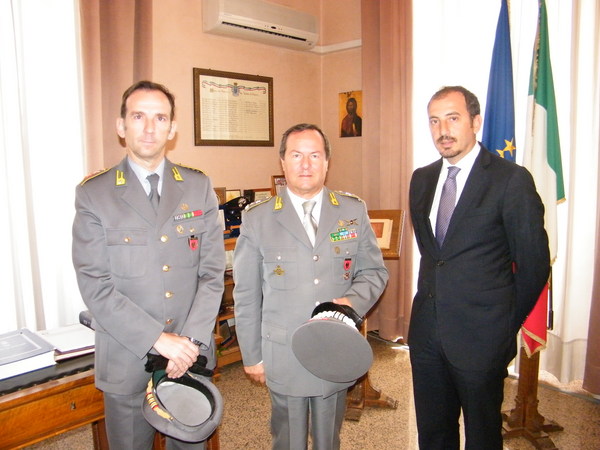 VISITA DI CORTESIA AL COMUNE DEL GENERALE DELLA G. DI F. DOMENICO ACHILLE