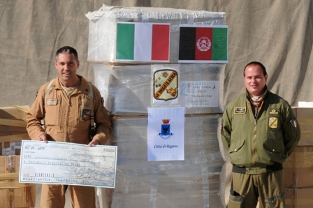 GLI AIUTI UMANITARI DI RAGUSA GIUNTI IERI IN AFGHANISTAN