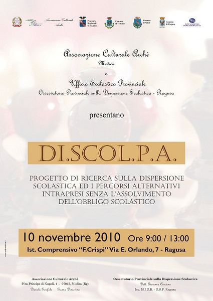MERCOLEDI’10 NOVEMBRE CONVEGNO PRESSO L’ISTITUTO CRISPI A RAGUSA