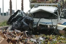 SCONTRO CAMION – AUTOVETTURA SULLA PROVINCIALE VITTORIA – MARE