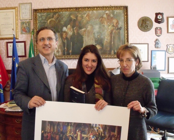 LA GIOVANE GLORIA DI MODICA RICEVUTA A PALAZZO SAN DOMENICO