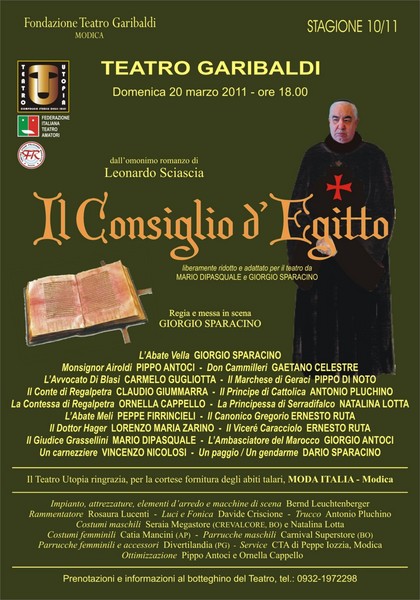 VA IN SCENA IL CONSIGLIO D’EGITTO