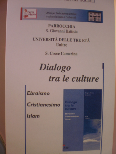 A SANTA CROCE CAMERINA IL LIBRO “DIALOGO FRA LE CULTURE”