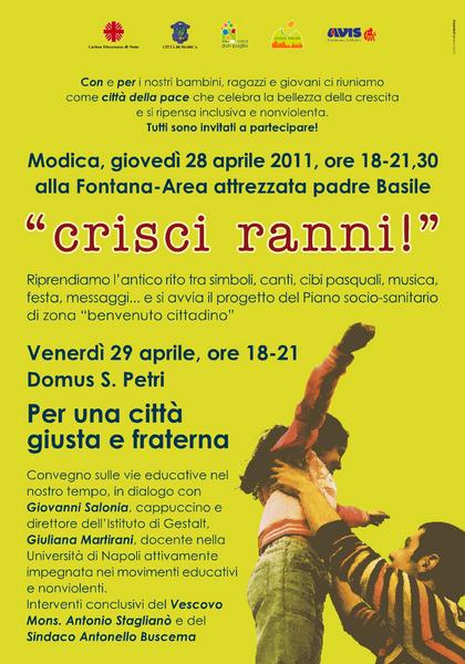 RITORNA IL RITO “CRISCI RANNI” A MODICA