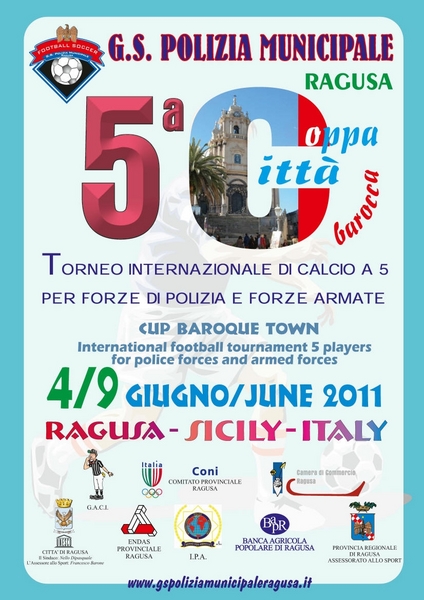 QUINTA EDIZIONE “ COPPA CITTÀ BAROCCA” DI CALCIO A 5