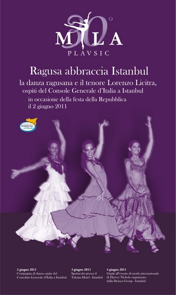 DANZA DELLA MILA PLAVSIC E CANTO DEL TENORE LICITRA AD ISTANBUL