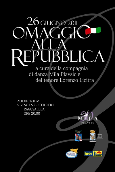 OMAGGIO ALLA REPUBBLICA CON LORENZO LICITRA COMPAGNIA MILA PLAVSIC E MARGARET CARSANA