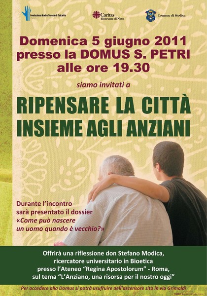 “RIPENSARE LA CITTA’ INSIEME AGLI ANZIANI”