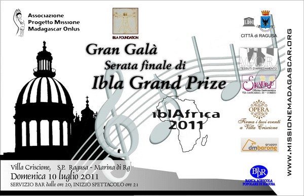 IBLA GRAND PRIZE: DOMENICA LA SERATA DI BENEFICENZA A  VILLA CRISCIONE