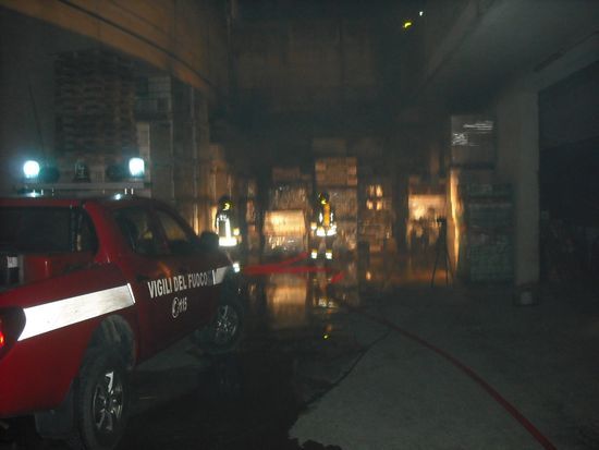INCENDIO IN VIA LOMBARDIA