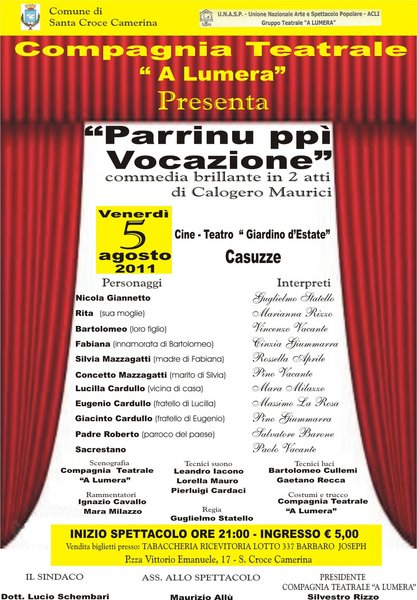 “PARRINU PPì VOCAZIONE” A CASUZZE