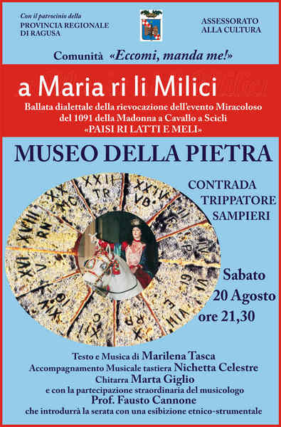 “A MARIA RI LI MILICI” AL MUSEO DELLA PIETRA DI  SAMPIERI