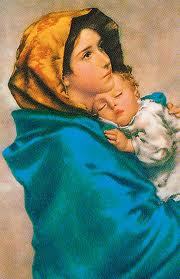 QUADRO DELLA MADONNA DEL RIPOSO CHE PIANGE LACRIME E SANGUE