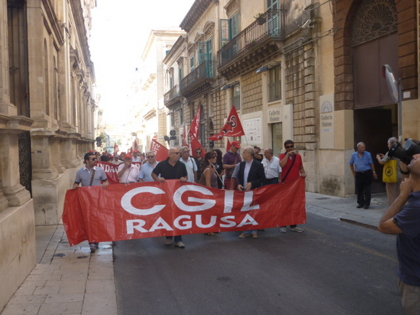 SCIOPERO GENERALE CGIL ANCHE IN PROVINCIA DI RAGUSA