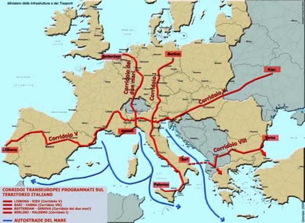 IL CORRIDOIO BERLINO PALERMO SI FERMA A BARI