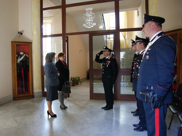 VISITA DI SUA ECCELLENZA IL PREFETTO DI RAGUSA DOTT.SSA GIOVANNA CAGLIOSTRO
