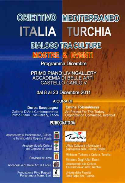 “OBIETTIVO MEDITERRANEO ITALIA-TURCHIA, INCONTRO FRA CULTURE”, IL PROGRAMMA DEL MESE DI DICEMBRE