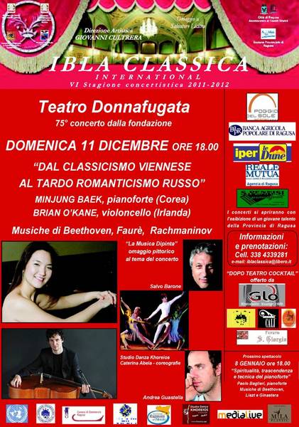 IBLA CLASSICA INTERNATIONAL, IL PROSSIMO 11 DICEMBRE IL SECONDO APPUNTAMENTO AL TEATRO DONNAFUGATA