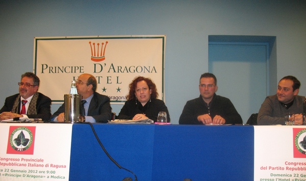 DOMENICA 22 GENNAIO 2012 CONGRESSO PROVINCIALE DEL PARTITO REPUBBLICANO ITALIANO