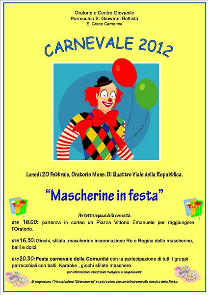 LA FESTA DI CARNEVALE A S. CROCE