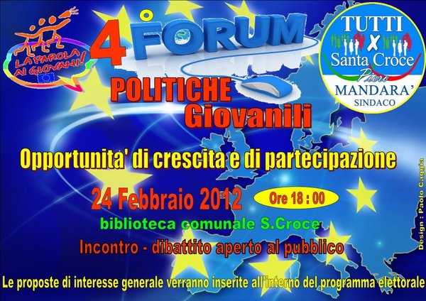 S. CROCE, FORUM SULLE POLITICHE GIOVANILI