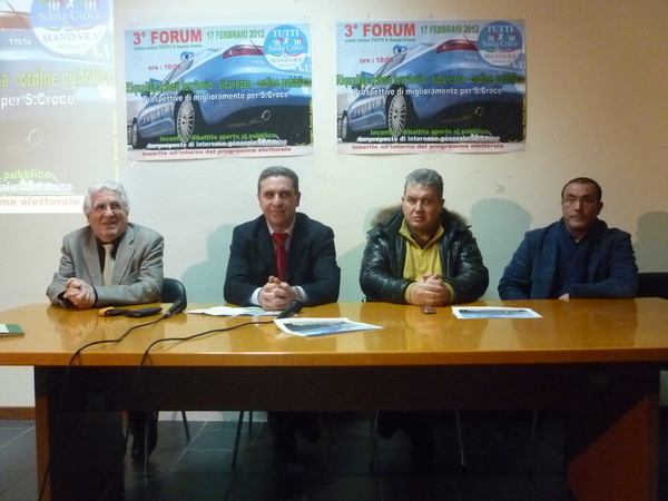 ACCESO E PARTECIPATO IL FORUM SULLA SICUREZZA E L’ORDINE PUBBLICO DEL CANDIDATO PIERO MANDARA’