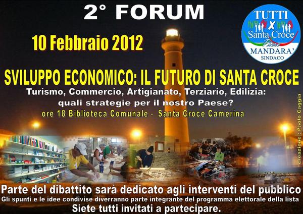 S.CROCE, FORUM SULLO SVILUPPO ECONOMICO