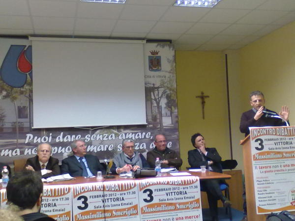 VITTORIA, “IL LAVORO NON E’ UNA MERCE”