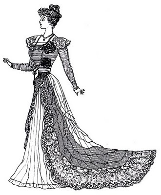 “L’ELEGANZA DEL LIBERTY NEGLI ABITI E NEI GIOIELLI FEMMINILI”