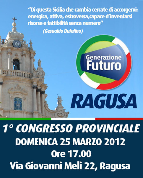 IL PROSSIMO 25 MARZO IL CONGRESSO PROVINCIALE “GENERAZIONE FUTURO”