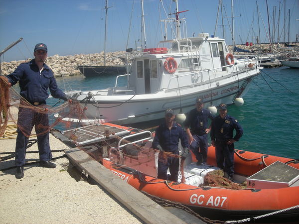 POZZALLO, OTTOCENTO METRI DI RETE SEQUESTRATE
