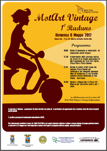 RADUNO MOTOCICLISTICO D’EPOCA A RAGUSA