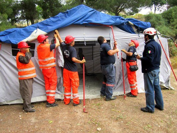 ESERCITAZIONE PER I VOLONTARI DI PROTEZIONE CIVILE DI S. CROCE