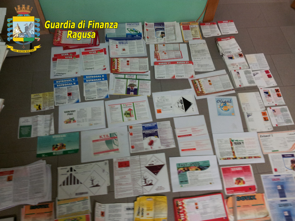 VITTORIA:   GDF SCOPRE FABBRICA ABUSIVA DI FITOFARMACI.