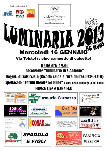 LUMINARIA 2013: TRADIZIONE ED IMPEGNO “NO MUOS”