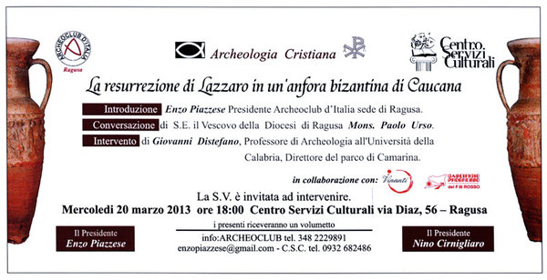 INCONTRO SULL’ARCHEOLOGIA CRISTIANA
