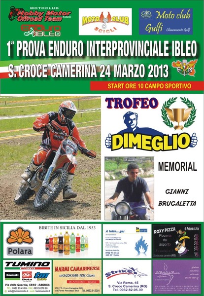 ANDREA GIGLIO VINCE LA INTERPROVINCIALE DI ENDURO