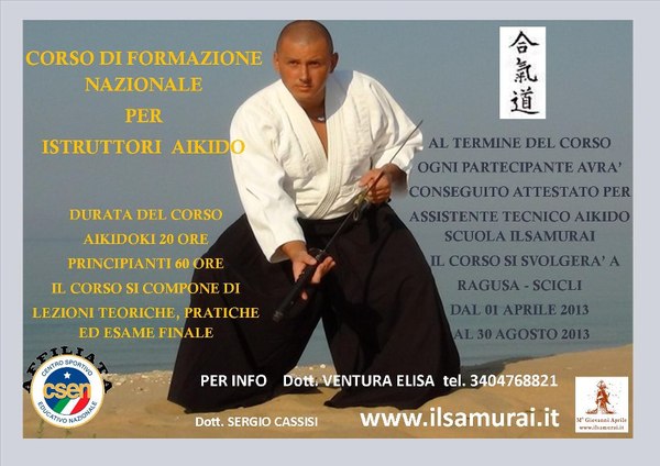 AIKIDO AL VIA IL CORSO DI FORMAZIONE
