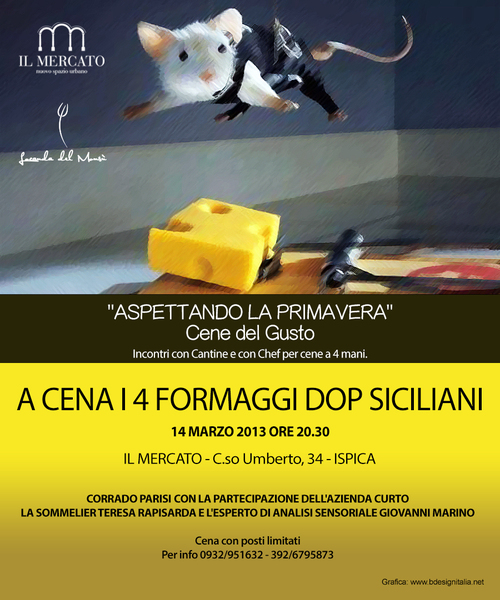 A CENA I QUATTRO FORMAGGI DOP SICILIANI