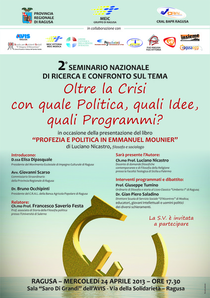 OLTRE LA CRISI, CON QUALI IDEE?