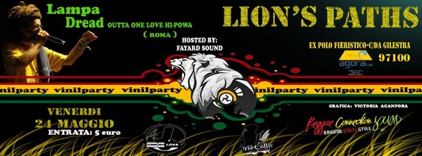 IL 24 MAGGIO NUOVO APPUNTAMENTO DELLA RASSEGNA MUSICALE REGGAE E DANCEHALL “LION’S PATHS”