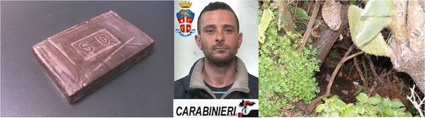 ACATE: SORPRESO CON 2 KG DI “HASHISH”.ORA DEVE SCONTARE LA PENA