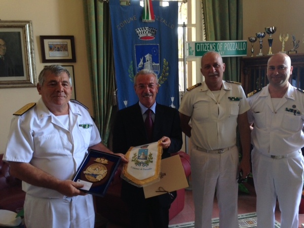 VISITA DELL’AMMIRAGLIO DE MICHELE A PALAZZO LA PIRA