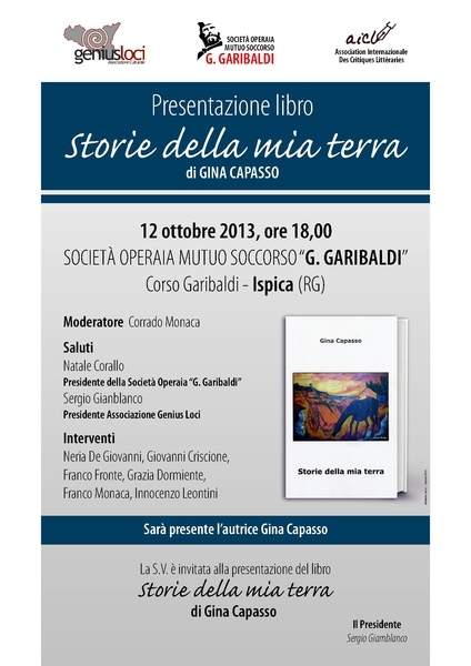 ‘STORIE DELLA MIA TERRA’, IL NUOVO LIBRO DI GINA CAPASSO