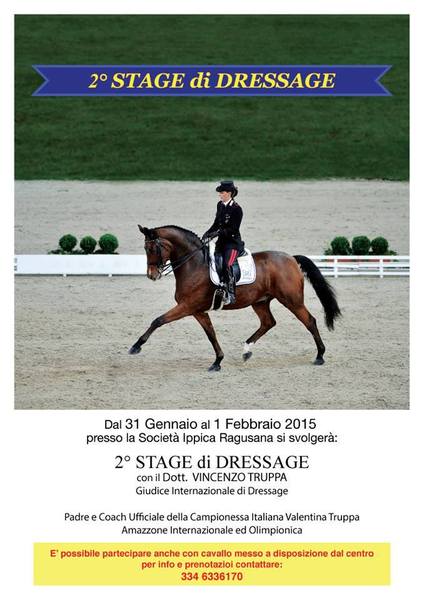SABATO E DOMENICA STAGE CON VINCENZO TRUPPA