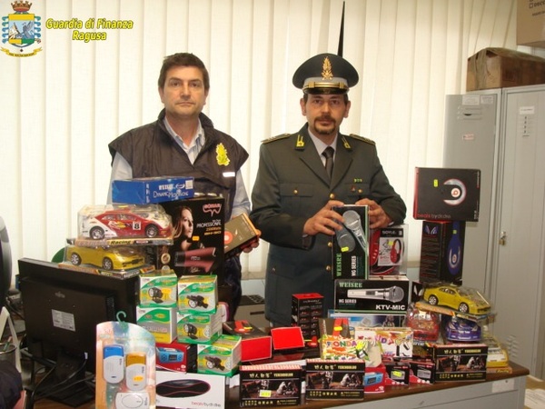 SEQUESTRATI DALLA GDF DI RAGUSA OLTRE 600 PRODOTTI NON SICURI