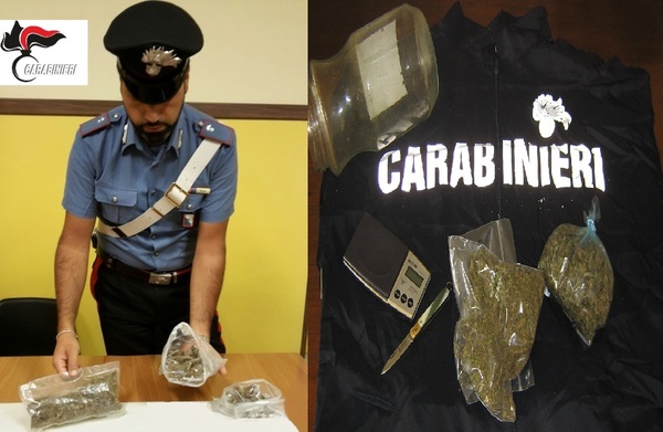 MODICA (RG): OPERAZIONE ANTIDROGA DEI CARABINIERI: UN ARRESTO